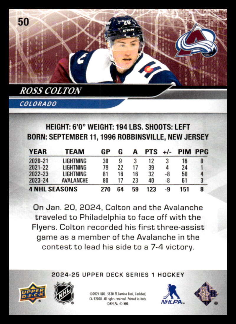 2024-25 Upper Deck Series One NHL Hockey Cards Base or Young Guns Pick From List