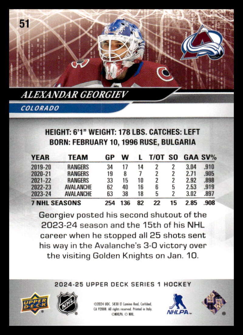 2024-25 Upper Deck Series One NHL Hockey Cards Base or Young Guns Pick From List