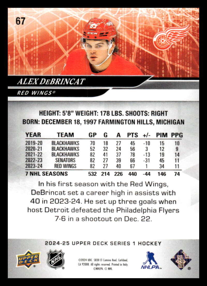 2024-25 Upper Deck Series One NHL Hockey Cards Base or Young Guns Pick From List