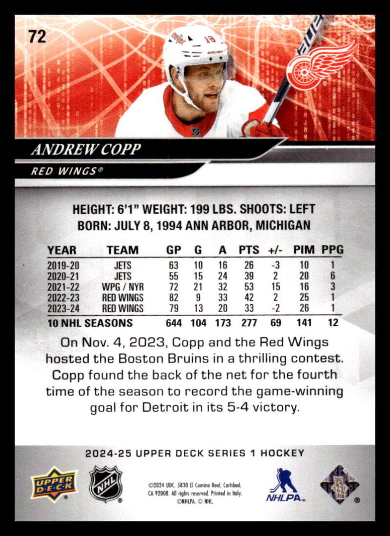 2024-25 Upper Deck Series One NHL Hockey Cards Base or Young Guns Pick From List