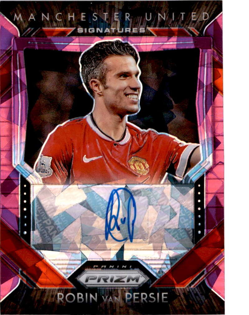 2020-21 Panini Prizm Premier League Signatures Prizms Pink Ice