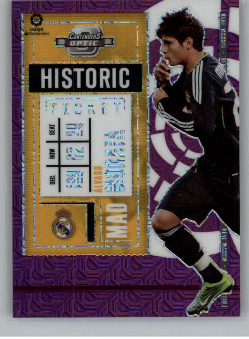 2020-21 Panini Chronicles Contenders Historic Rookie Ticket La Liga Purple Mojo