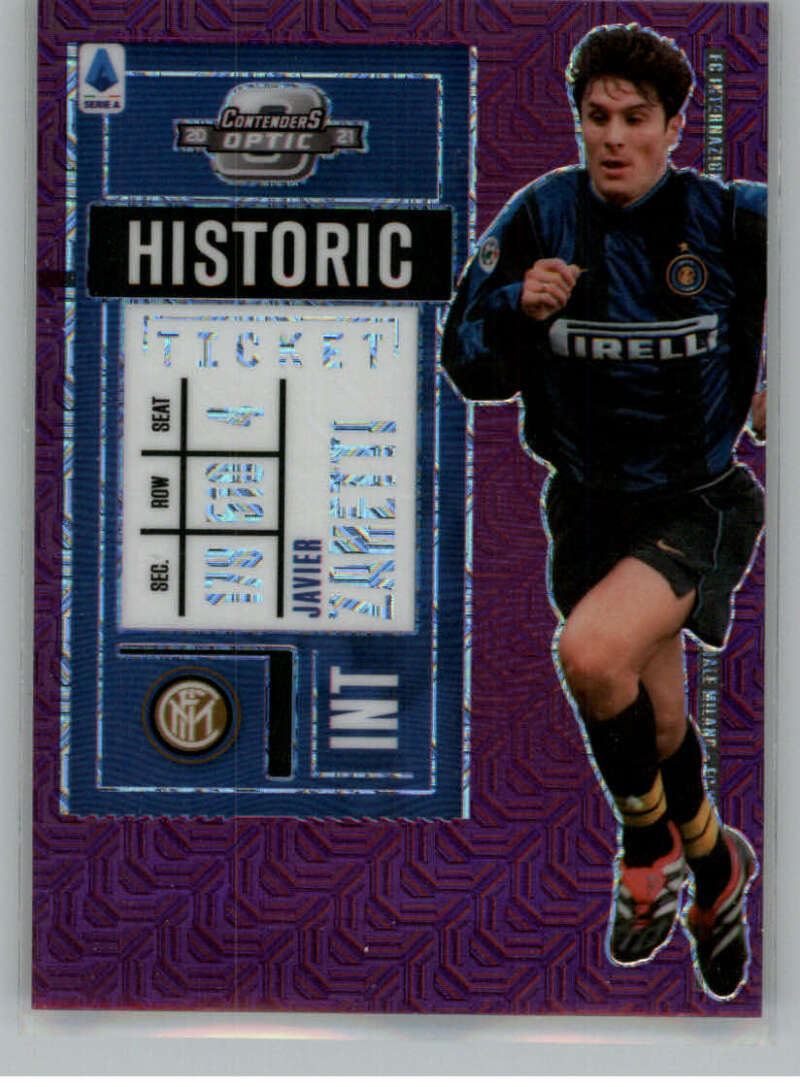 2020-21 Panini Chronicles Contenders Historic Rookie Ticket Serie A Purple Mojo