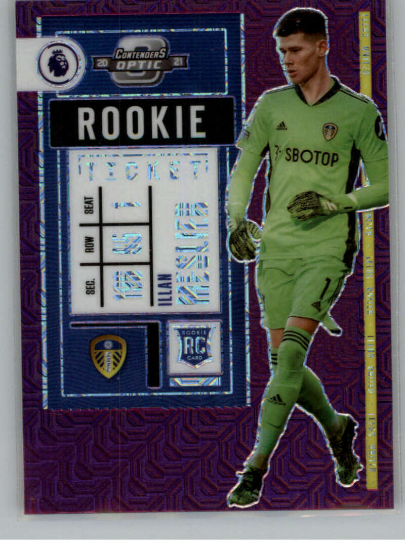 2020-21 Panini Chronicles Contenders Rookie Ticket Premier League Purple Mojo