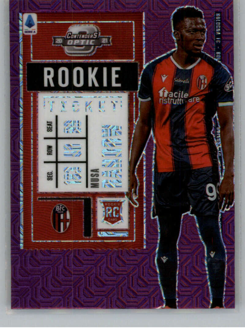 2020-21 Panini Chronicles Contenders Rookie Ticket Serie A Purple Mojo