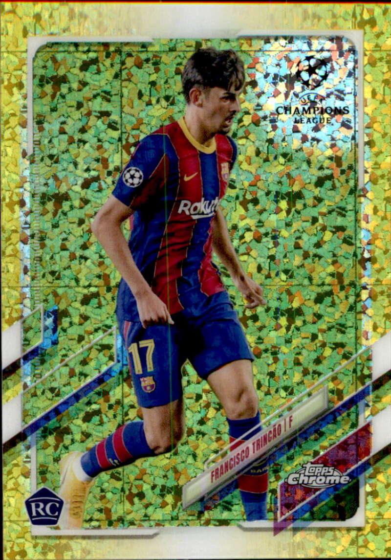 2020-21 Topps Chrome UEFA Champions League Refractor Yellow Mini-Diamond