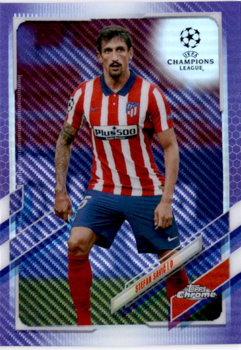 2020-21 Topps Chrome UEFA Champions League Refractor Purple Carbon