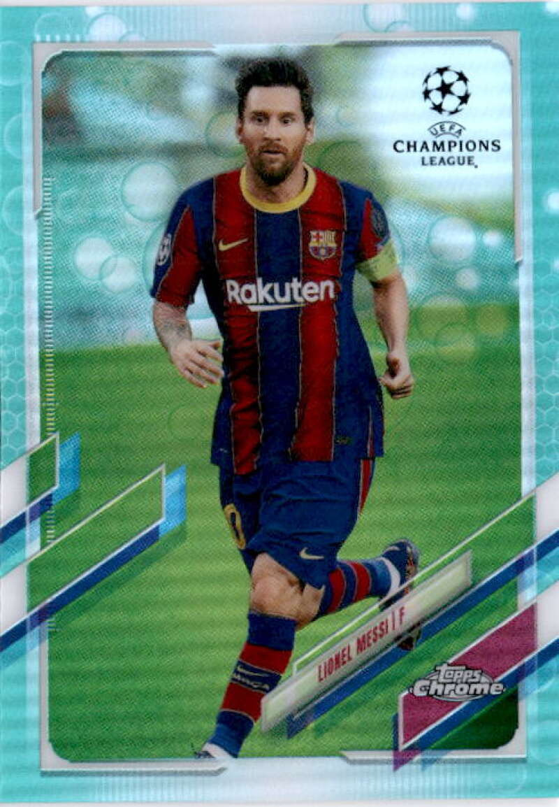 2020-21 Topps Chrome UEFA Champions League Refractor Aqua Bubbles