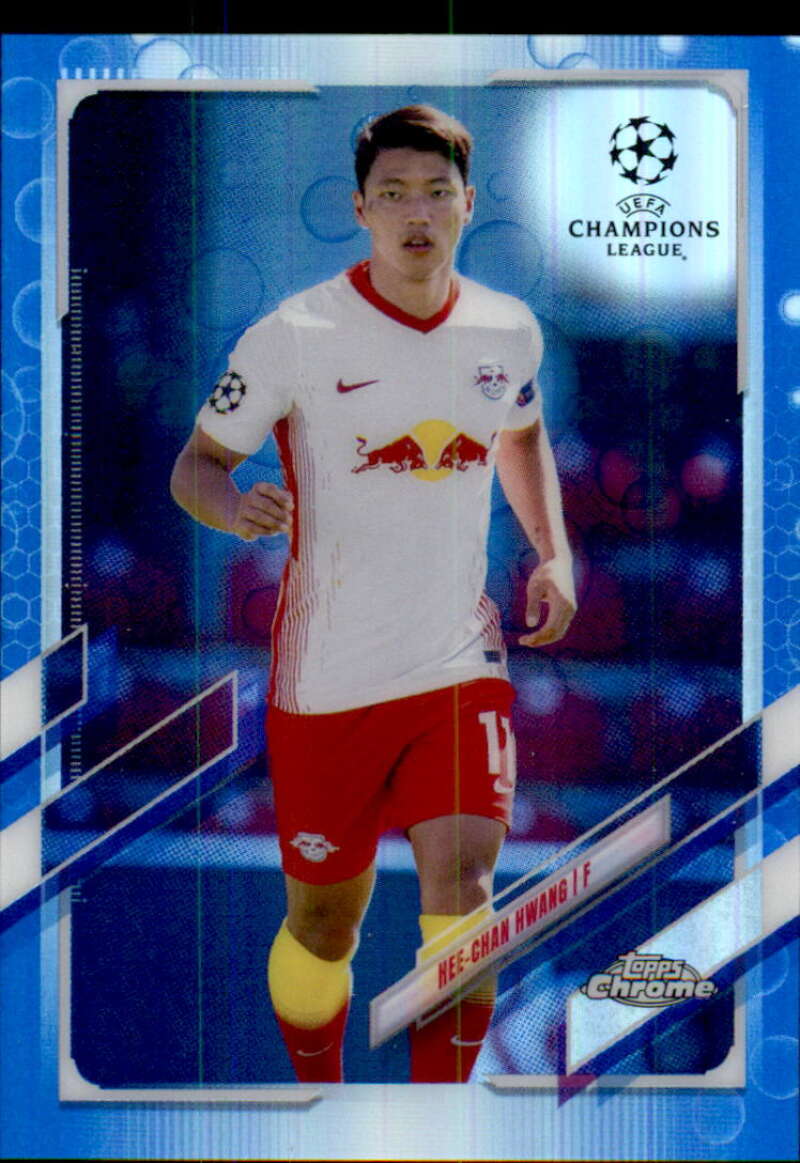 2020-21 Topps Chrome UEFA Champions League Refractor Blue Bubbles