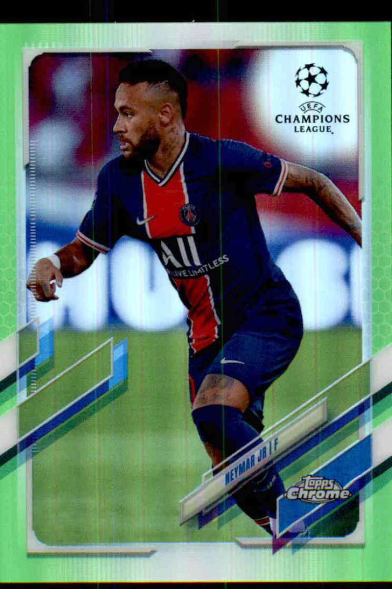 2020-21 Topps Chrome UEFA Champions League Refractor Neon Green