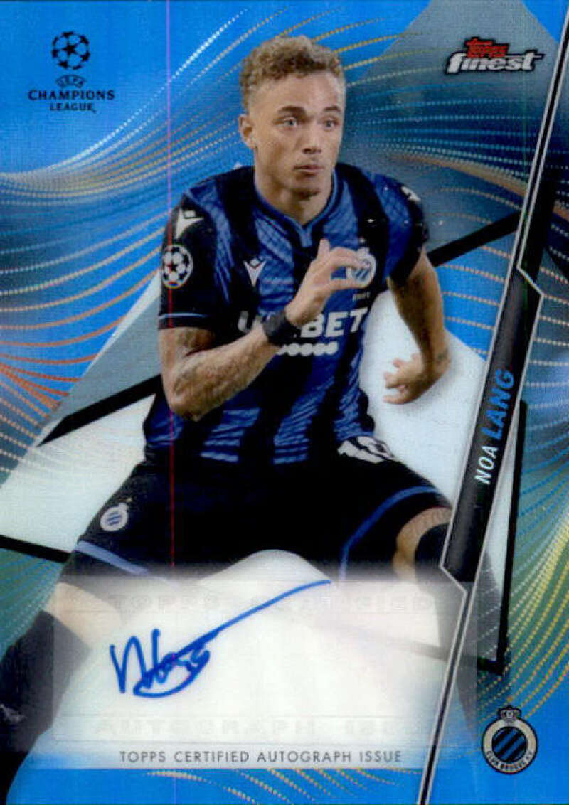 2020-21 Topps Finest UEFA Champions League Autographs Refractor Blue