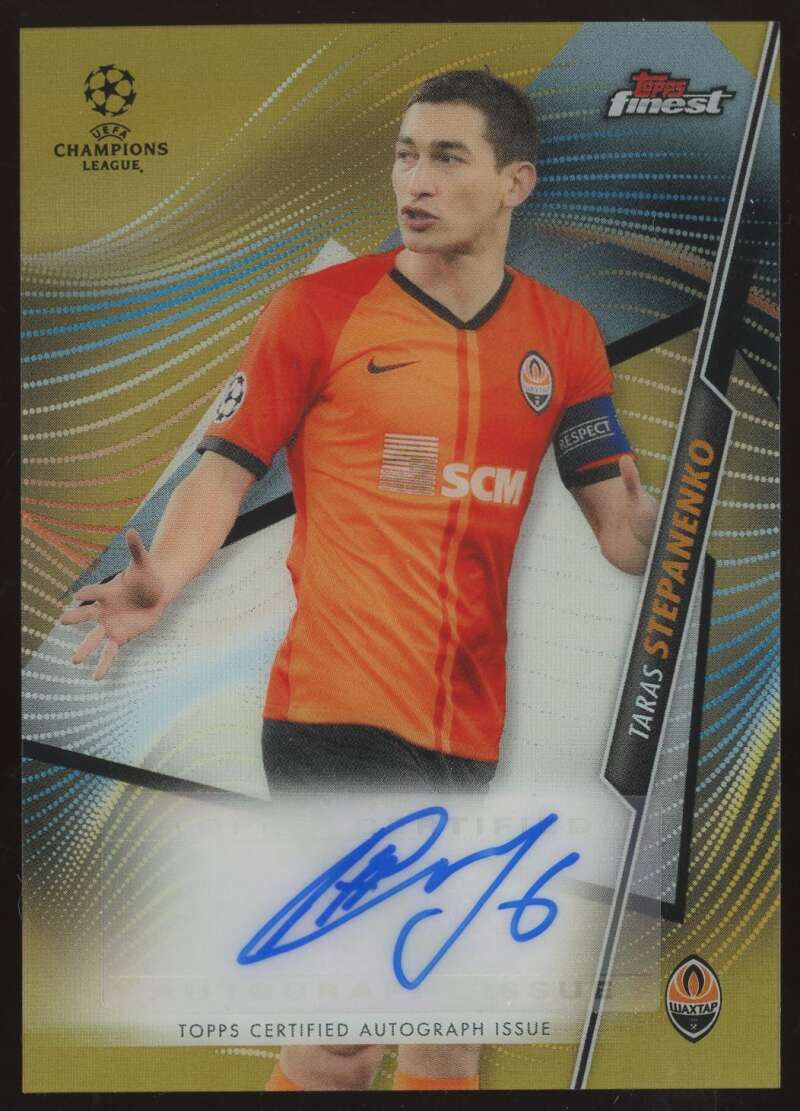 2020-21 Topps Finest UEFA Champions League Autographs Refractor Gold