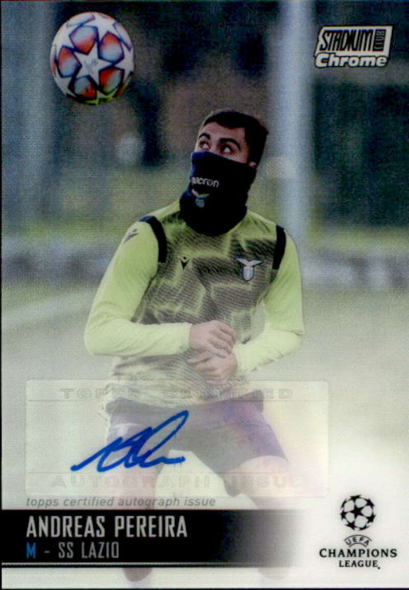 2020-21 Topps Stadium Club UEFA Champions League Autographed Refractor