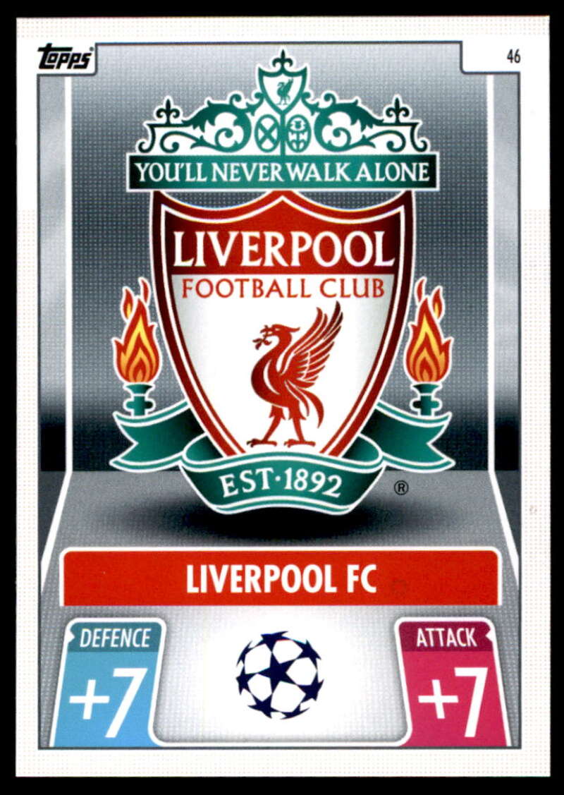 2021-22 Topps Match Attax UEFA Champions League #46 Team Badge Liverpool FC 