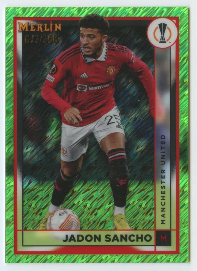 2022-23 Topps Merlin Chrome UEFA Refractor Neon Green Shimmer