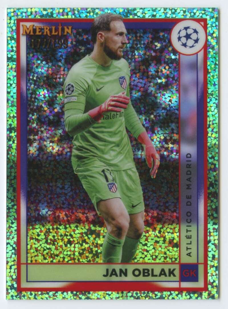 2022-23 Topps Merlin Chrome UEFA Refractor Aqua Speckle