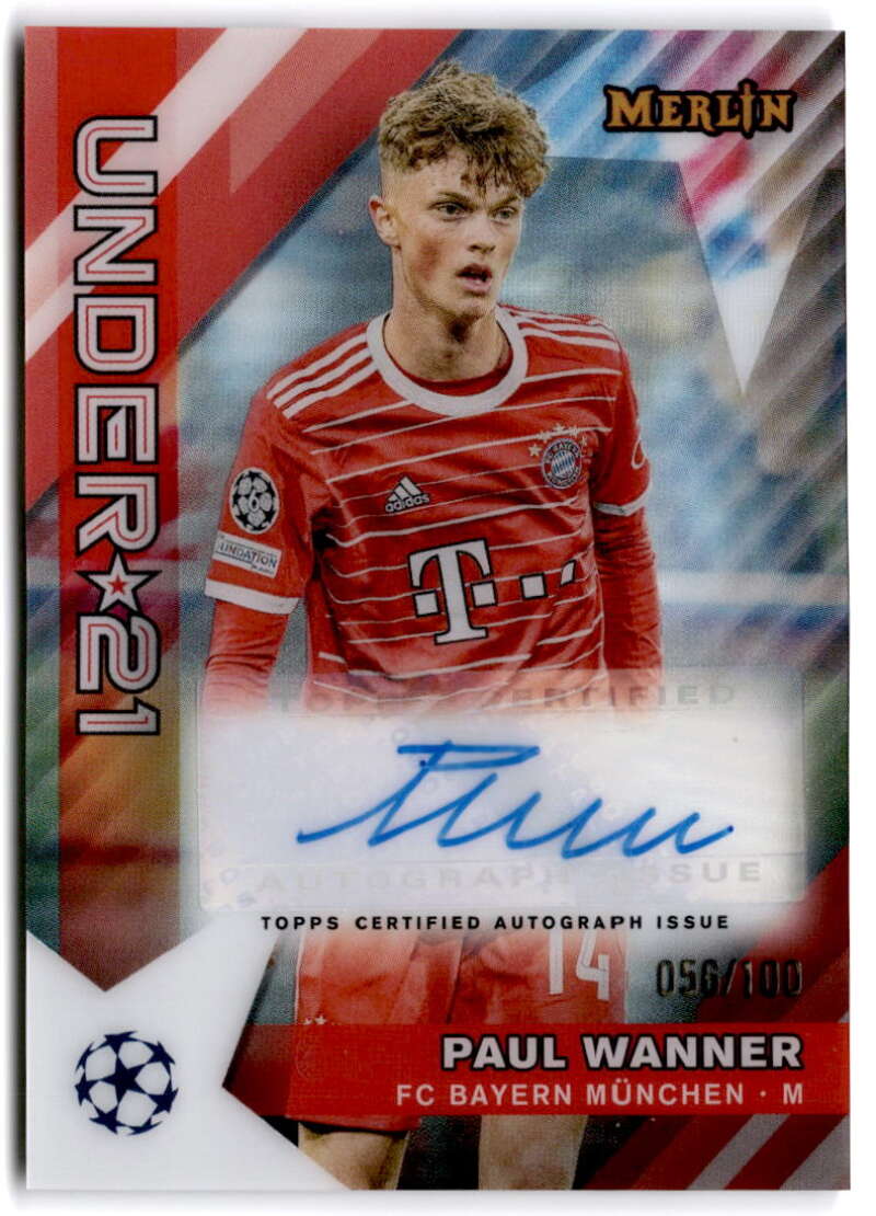 2022-23 Topps Merlin Chrome UEFA Under 21 U-21 Stars Autograph Refractor