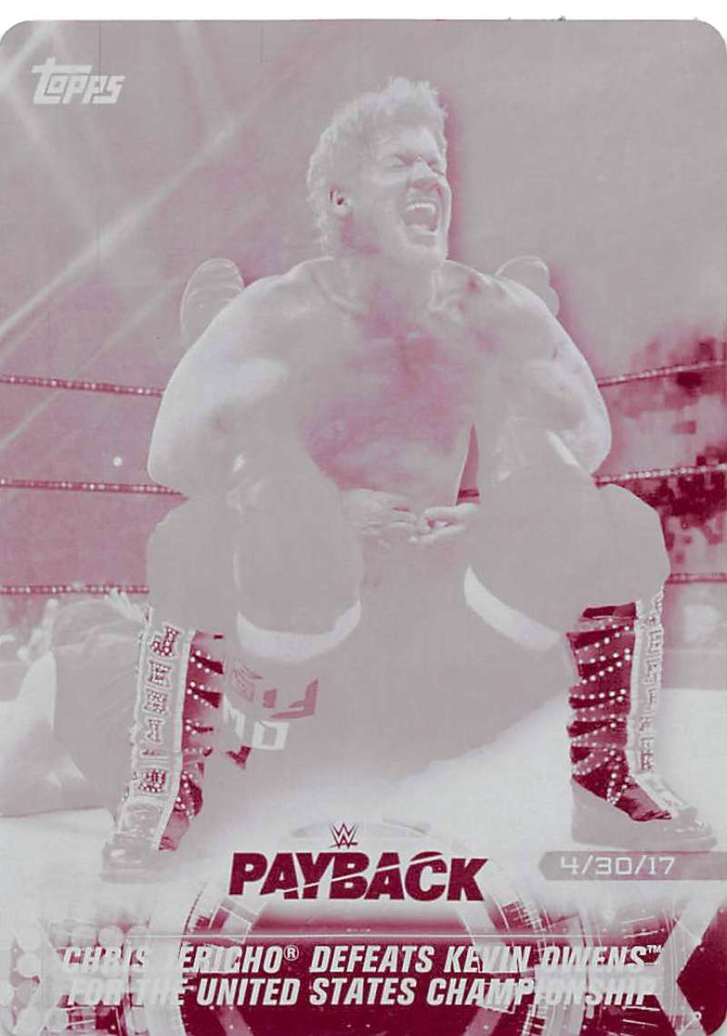 2018 Topps Road to WrestleMania Printing Plates Magenta