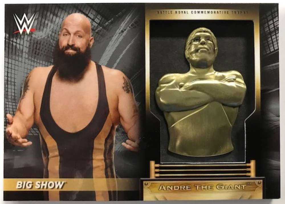 2018 Topps Road to WrestleMania Andre the Giant Battle Royal Commemorative Trophy Relics Silver