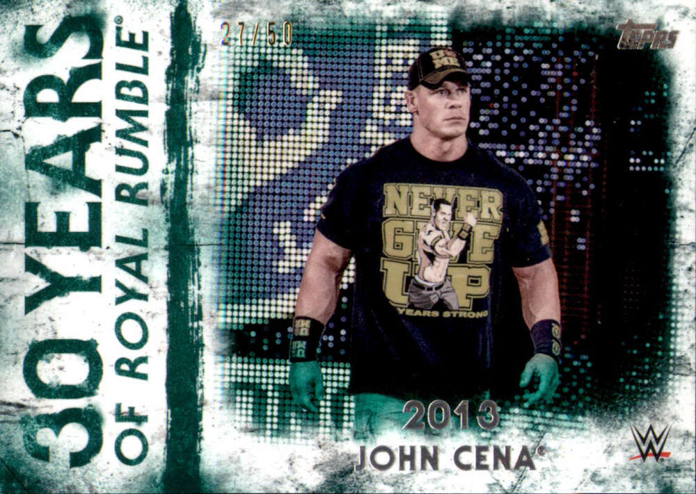 2018 Topps WWE Undisputed 30 Years of Royal Rumble Green