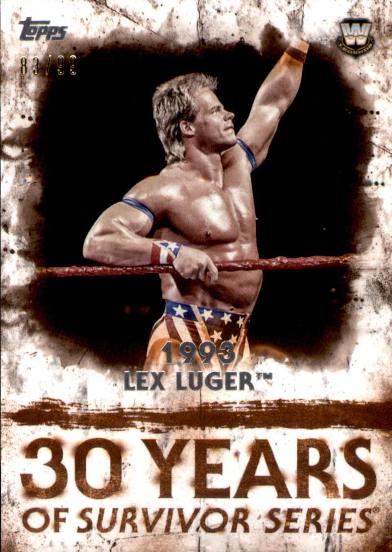 2018 Topps WWE Undisputed 30 Years of Survivor Series Orange