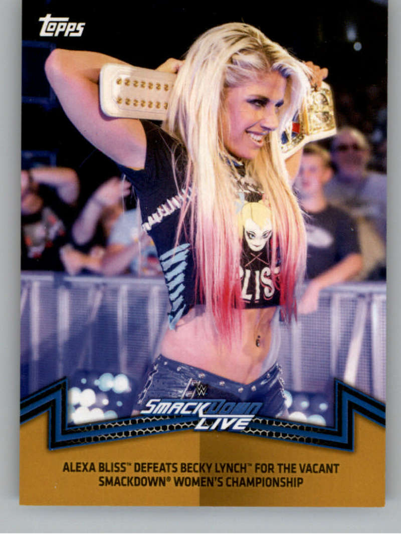 2018 Topps WWE Womens Division Evolution Memorable Matches and Moments Gold