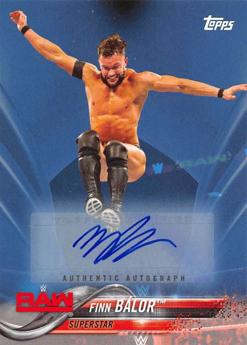 2018 Topps WWE Then Now Forever Autographs Blue