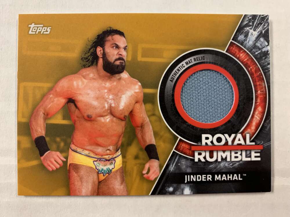 2018 Topps WWE Then Now Forever Mat Relics Gold